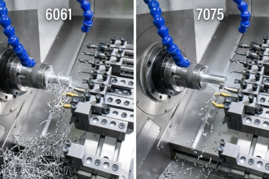 Cutting Comparison Chart for 6061 and 7075 Aluminum Alloys