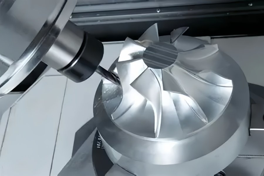Five-axis machining.