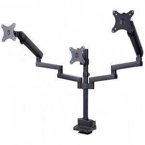 Multi-Axis Triple Monitor Mounting Arms