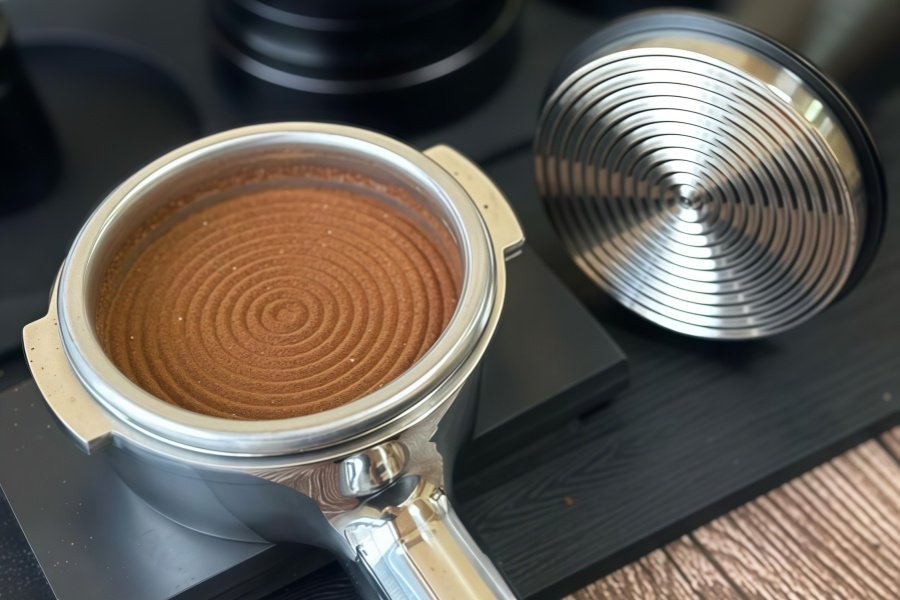 Precision CNC machined rippled base coffee tamper wholesale