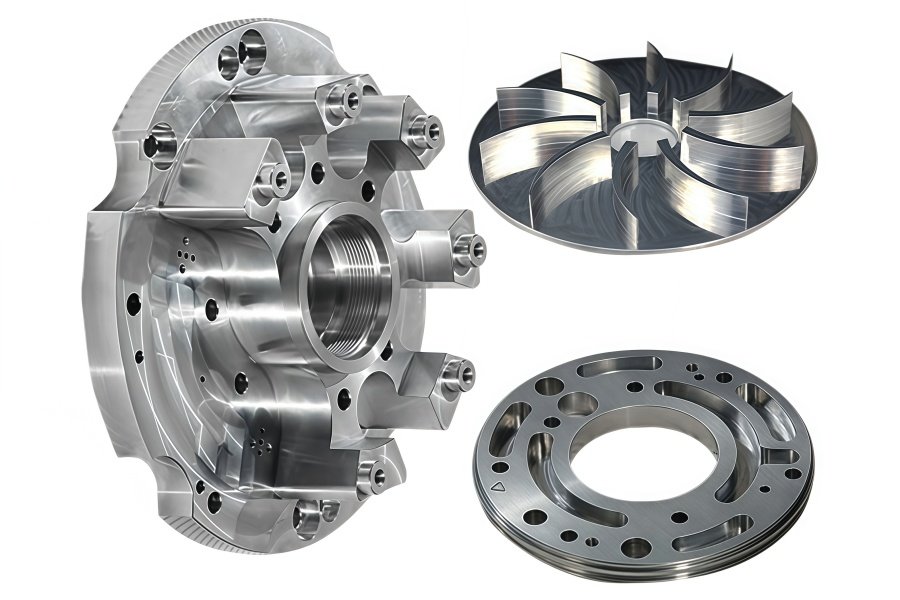 Complex Metal Structural Components Manufactured Using High-Precision 5-Axis CNC Machining
