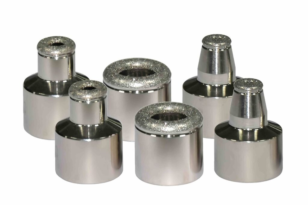 Swiss CNC machined stainless steel diamond microdermabrasion tips with precision vacuum holes
